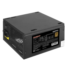 Блок питания 500W ExeGate 80 PLUS® Bronze 500PPH-S-OEM (ATX, APFC, КПД 85% (80 PLUS Bronze)SC, 12cm fan, 24pin, (4+4)pin, PCIe, 5xSATA, 3xIDE, black, кабель 220V с защитой от выдергивания)
