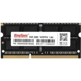 Память DDR3 4Gb 1600MHz Kingspec KS1600D3N13504G RTL PC3-12800 CL11 SO-DIMM 204-pin 1.35В
