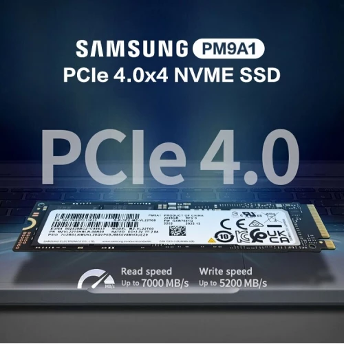 Накопитель SSD M.2 Samsung 1.0Tb PM9A1 <MZVL21T0HCLR-00B00> OEM (PCI-E 4.0 x4, up to 7000/5100MBs, 800000 IOPs, 3D NAND, 22х80mm)