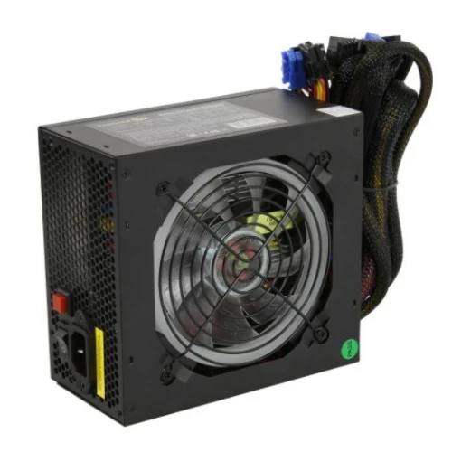 Блок питания 800W ExeGate EVO800 (ATX, APFC, SC, 12cm RGB fan, 24pin, (4+4)pin, PCIe, 5xSATA, 3xIDE, FDD, Cable Management, black, кабель 220V с защитой от выдергивания)