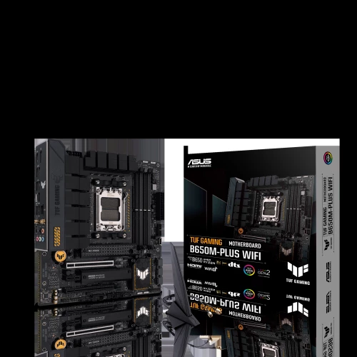 Материнская плата ASUS TUF GAMING B650M-PLUS WIFI AM5 micro-ATX 4xDDR5 2xPCIEx16 PCIEx1 2xM.2 HDMI DP 2.5GLAN WIFI (90MB1BF0-M0EAY0)