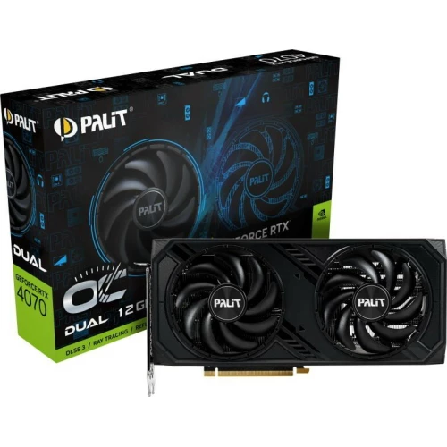 Видеокарта Palit PA-RTX4070 DUAL OC 12GB  PCIE16 RTX4070 12GB