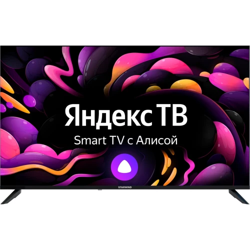 Телевизор STARWIND 50" SW-LED50UG403 Яндекс.ТВ Frameless черный 4K Ultra HD 60Hz DVB-T DVB-T2 DV