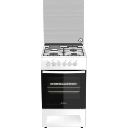 Комбинированная плита DARINA F KM341 323 W, 50х56см, 3 газ. конфорки + 1 эл. горелка, эл. духовка