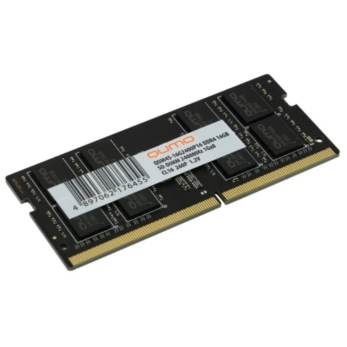Модуль памяти QUMO SO-DIMM DDR-4 16GB QUMO 2400MHz  1Gx8   Retai CL16 (QUM4S-16G2400P16)