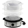 Пароварка CENTEK CT-1457 три корзины механическое управление мощность 800 Вт звуковой сигнал окончан