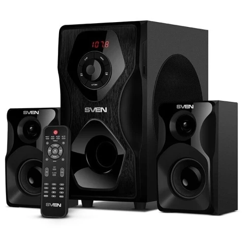 Акустическая система   SVEN AC MS-2055, черный (55Вт, FM-тюнер, USB/SD, дисплей, ПДУ, Bluetooth)