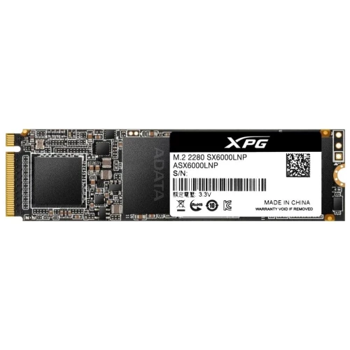 Накопитель SSD M.2 ADATA 256Gb XPG S11 Pro <AGAMMIXS11P-256GT-C> (PCI-E 3.0 x4, up to 3500/1200Mbs, 290000 IOPs, 3D TLC, NVMe 1.3, 22x80mm, радиатор)
