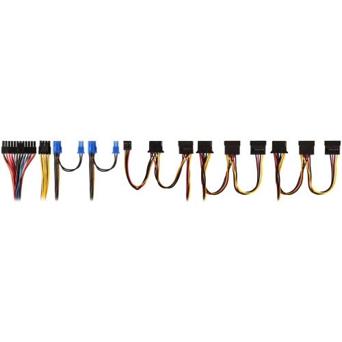 Блок питания 600W Exegate 600PPE, ATX, SC, black, APFC, 12cm, 24p+(4+4)p, PCI-E, 5*SATA, 3*IDE, FDD + кабель 220V с защитой от выдергивания