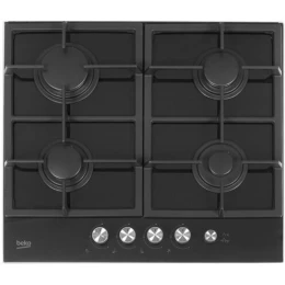 Газовая варочная поверхность BEKO HILG64235S / Газ-на-стекле. Панель управления спереди